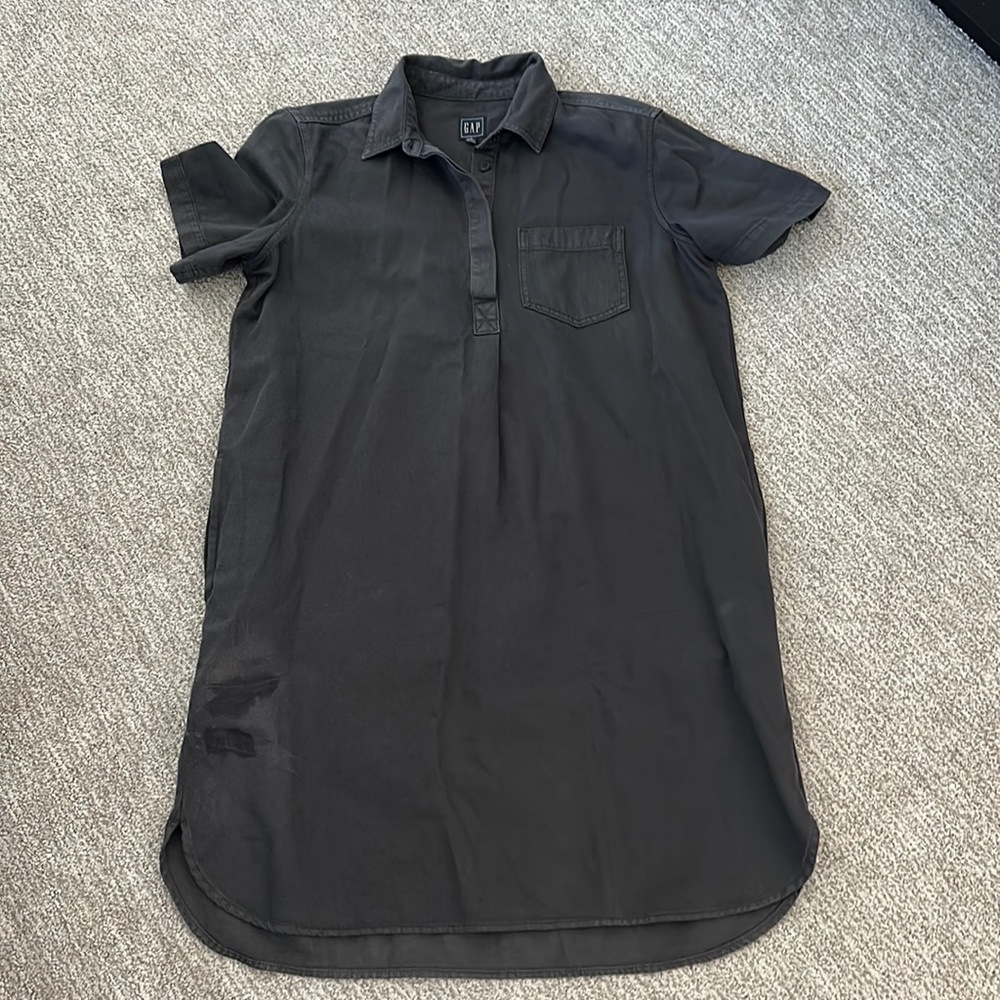 Gap cotton utility shirt dress!